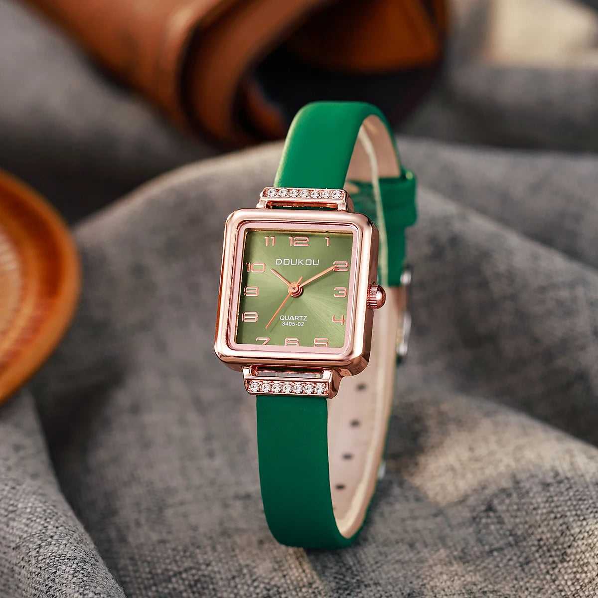 Simple Arabic Square Small Dial Quartz Belt Watch