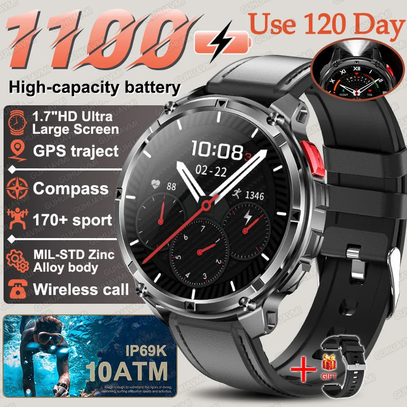 T-Rex3 Pro Military Smart Watch with GPS