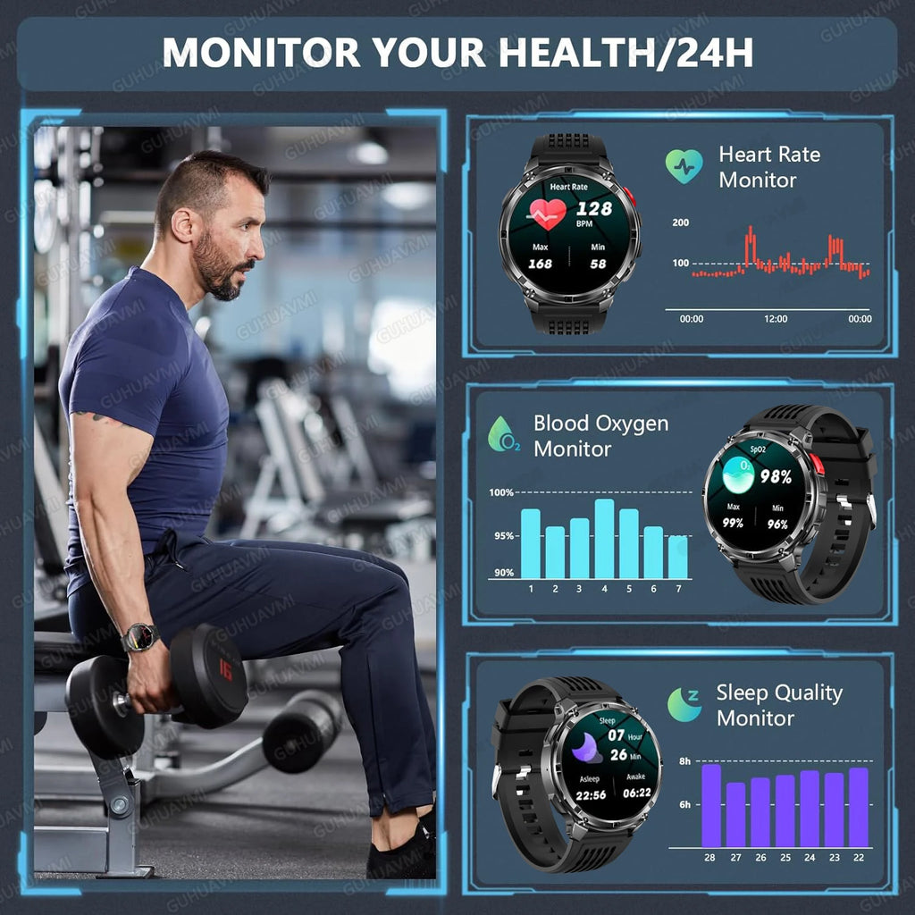 T-Rex3 Pro Military Smart Watch with GPS