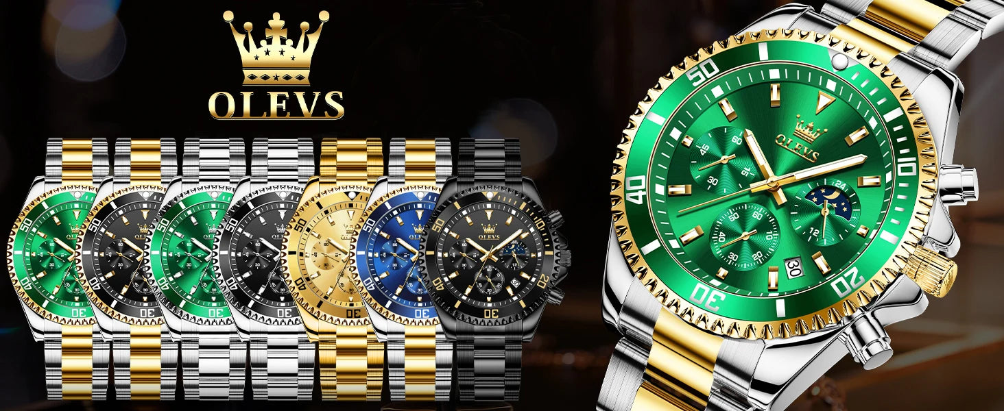 OLEVS Men's Watches Top Brand Luxury