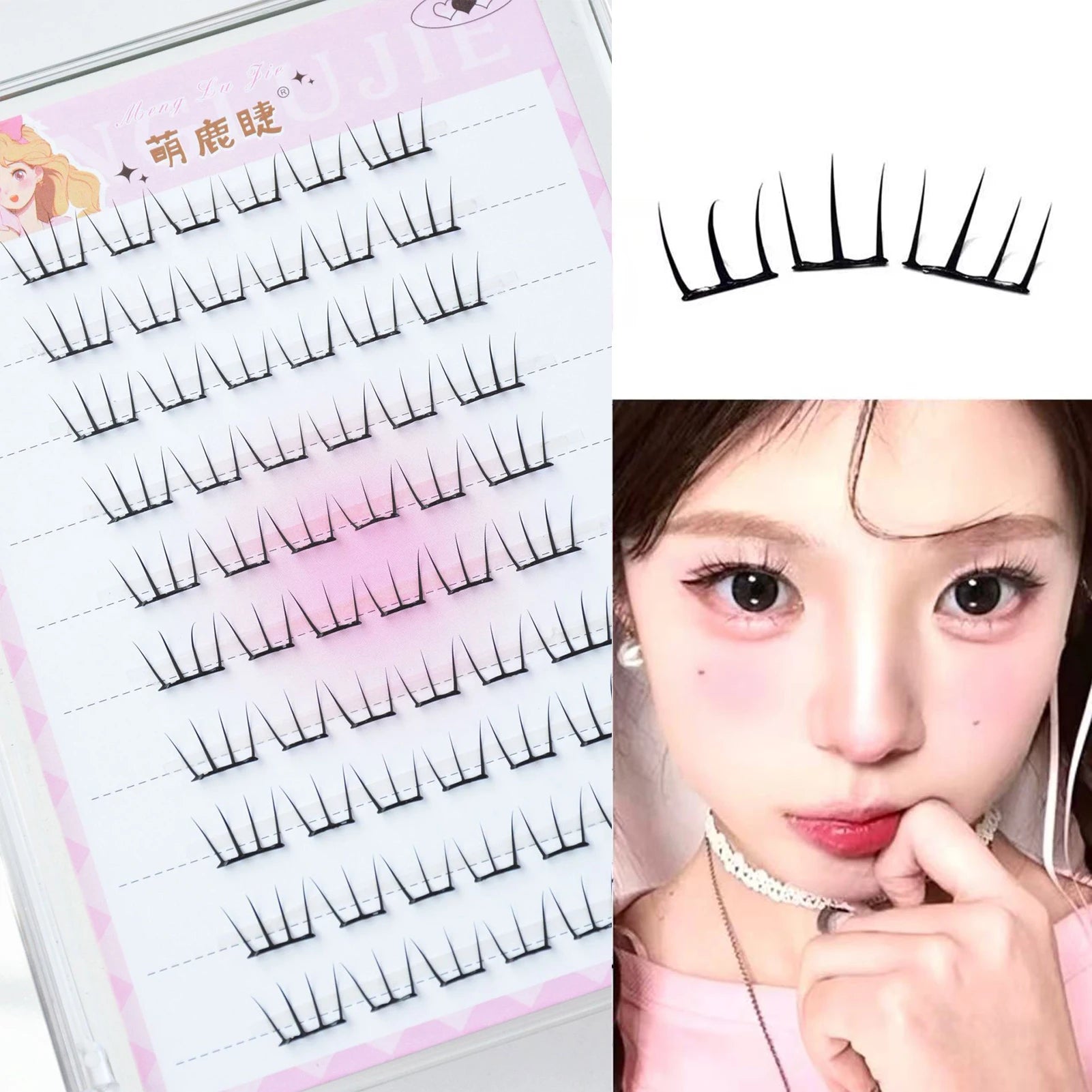 The Swift-Stitch Manga Lash Kit: Emphasizes how fast you can "stitch" together a look without the mess of traditional glue.