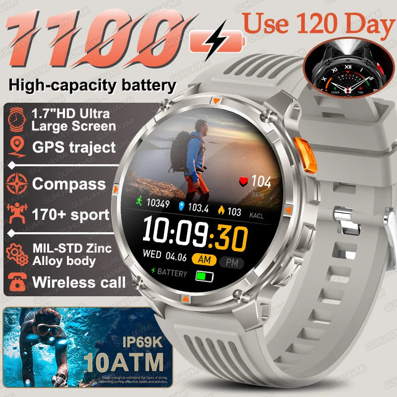 T-Rex3 Pro Military Smart Watch with GPS