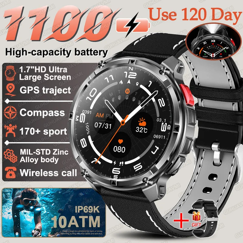 T-Rex3 Pro Military Smart Watch with GPS