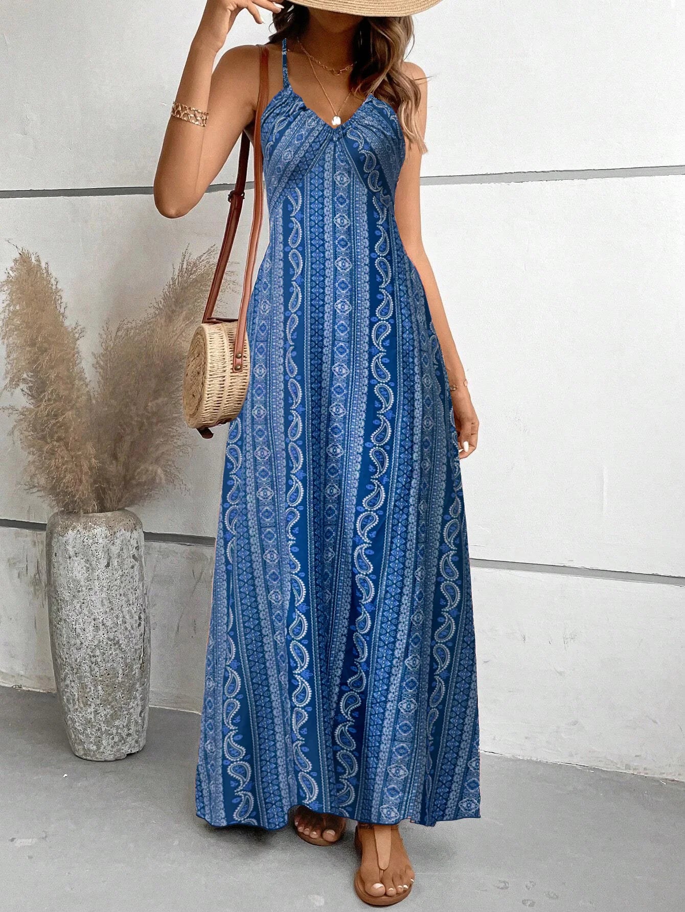 The Azure Ethnic Maxi