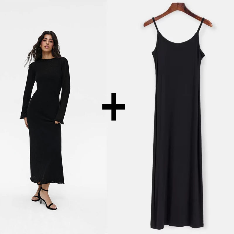 The Hirsionsan Velvet-Knit Midi