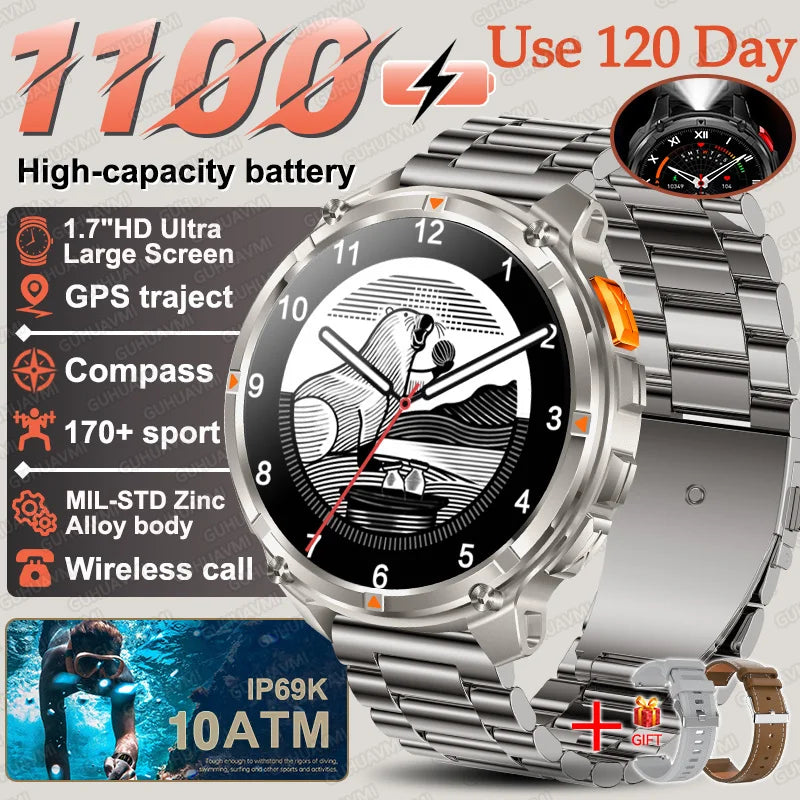 T-Rex3 Pro Military Smart Watch with GPS