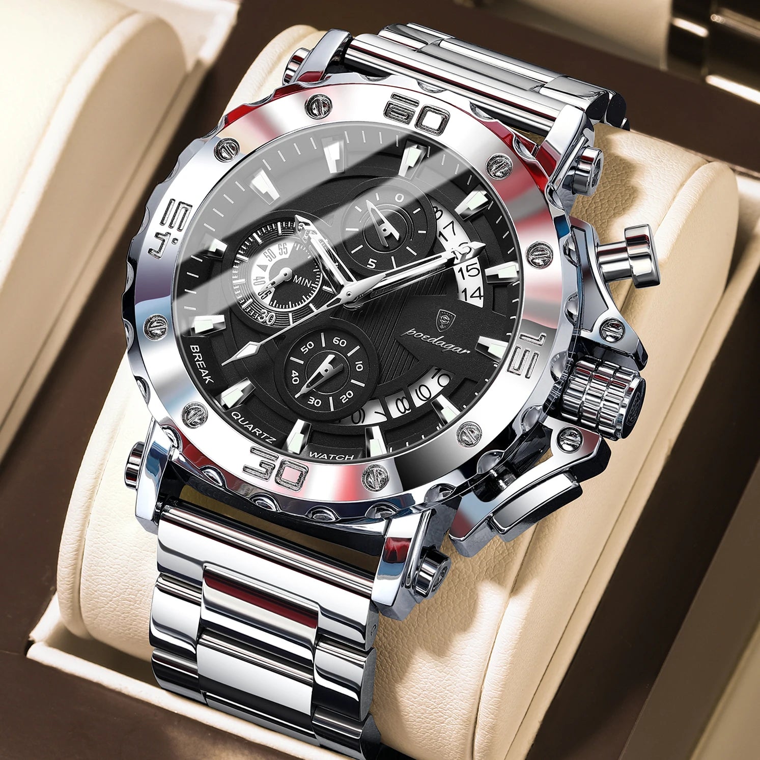 POEDAGAR Luxury Watch For Men
