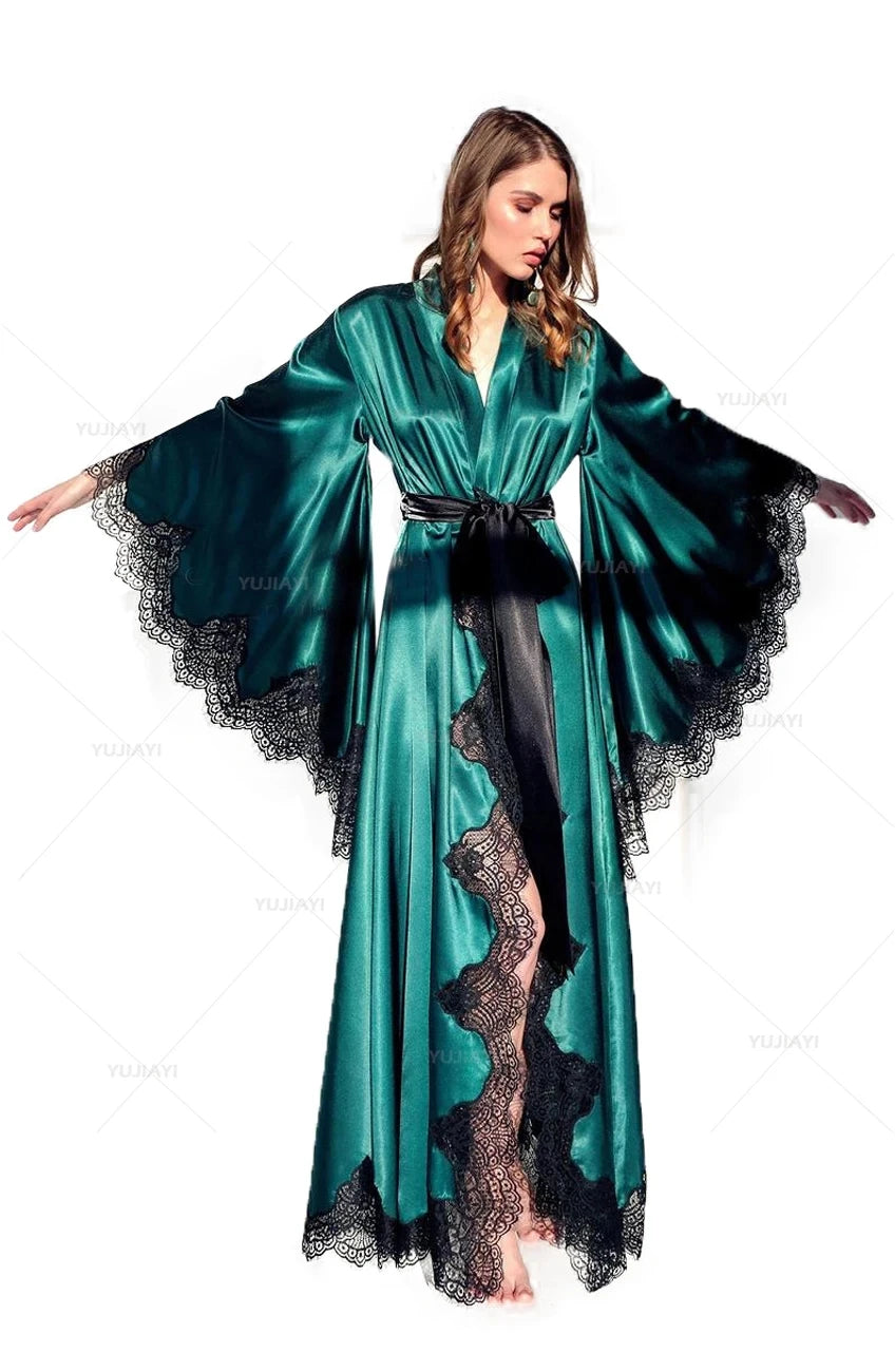 Women Robes Sleepwear Kimono Pajamas Pure