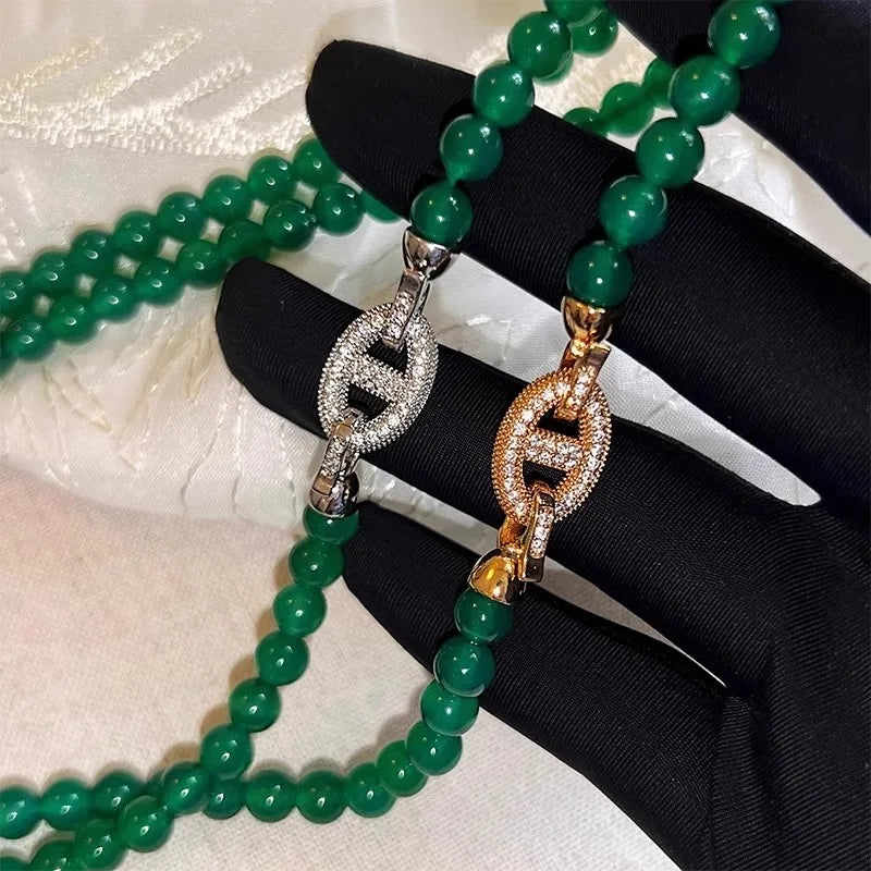 Natural Emerald-Heart Chalcedony