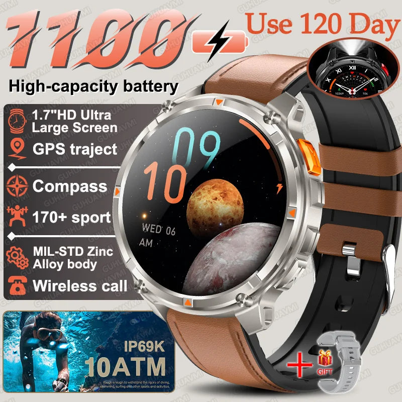 T-Rex3 Pro Military Smart Watch with GPS