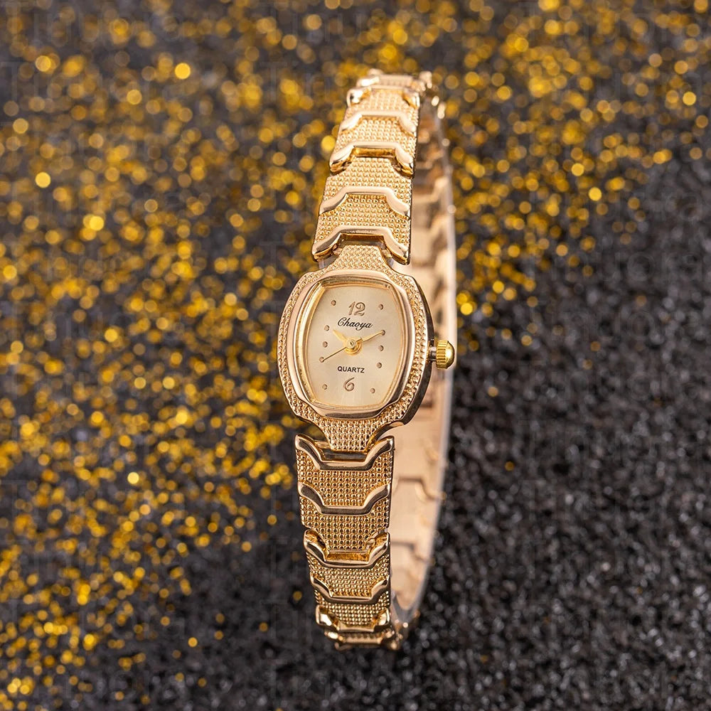 The Aurelia Gold Link Bracelet Watch\