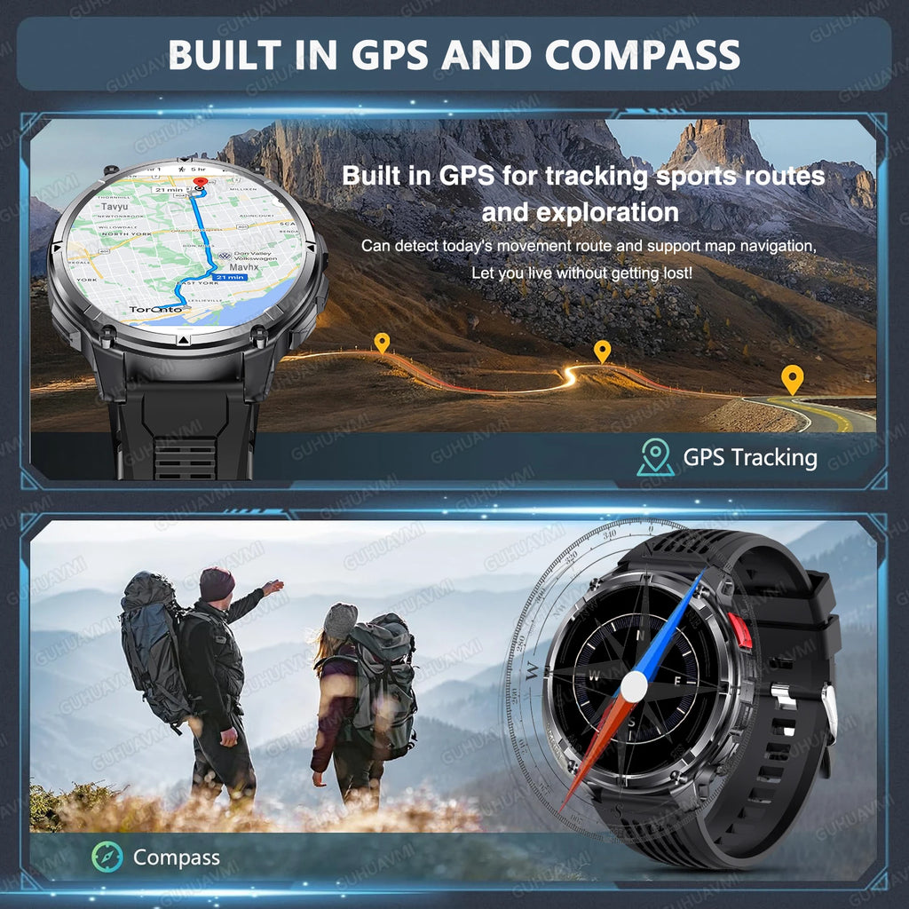 T-Rex3 Pro Military Smart Watch with GPS