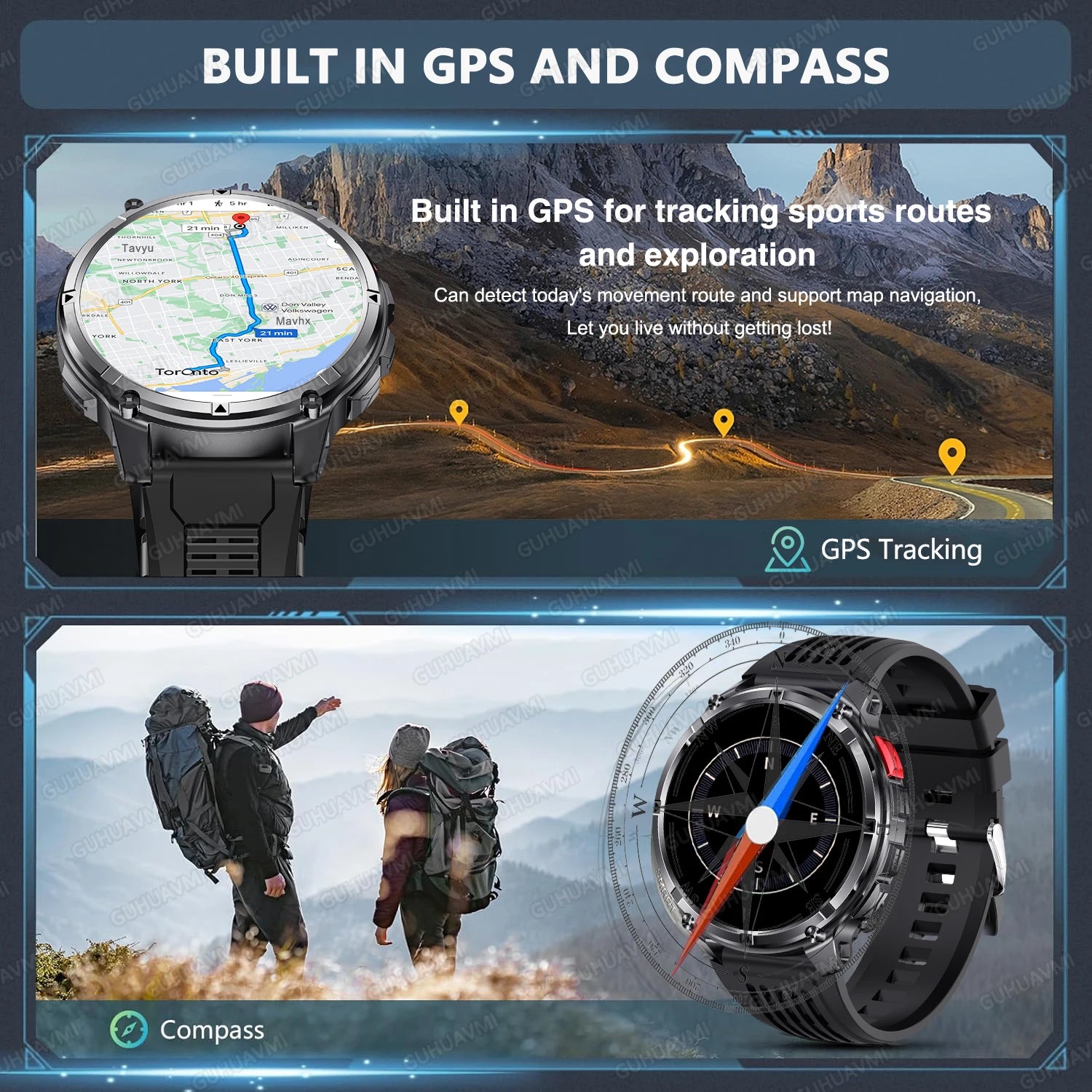 T-Rex3 Pro Military Smart Watch with GPS