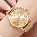 1/3PCS Fashion Heart Dial Women Watches