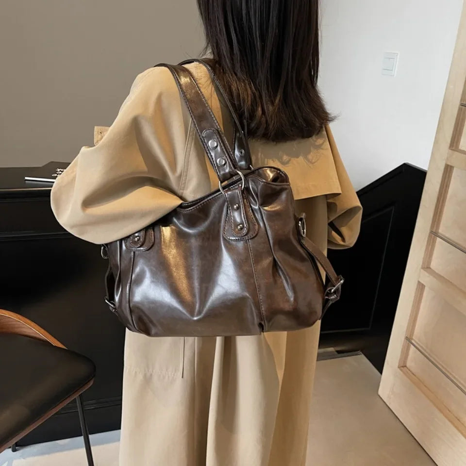 Retro Brand Roomy Shoulder Bag Female Luxury