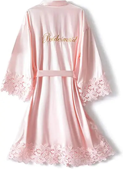 Bridesmaid Robes Rose Gold Bride Robe Wedding
