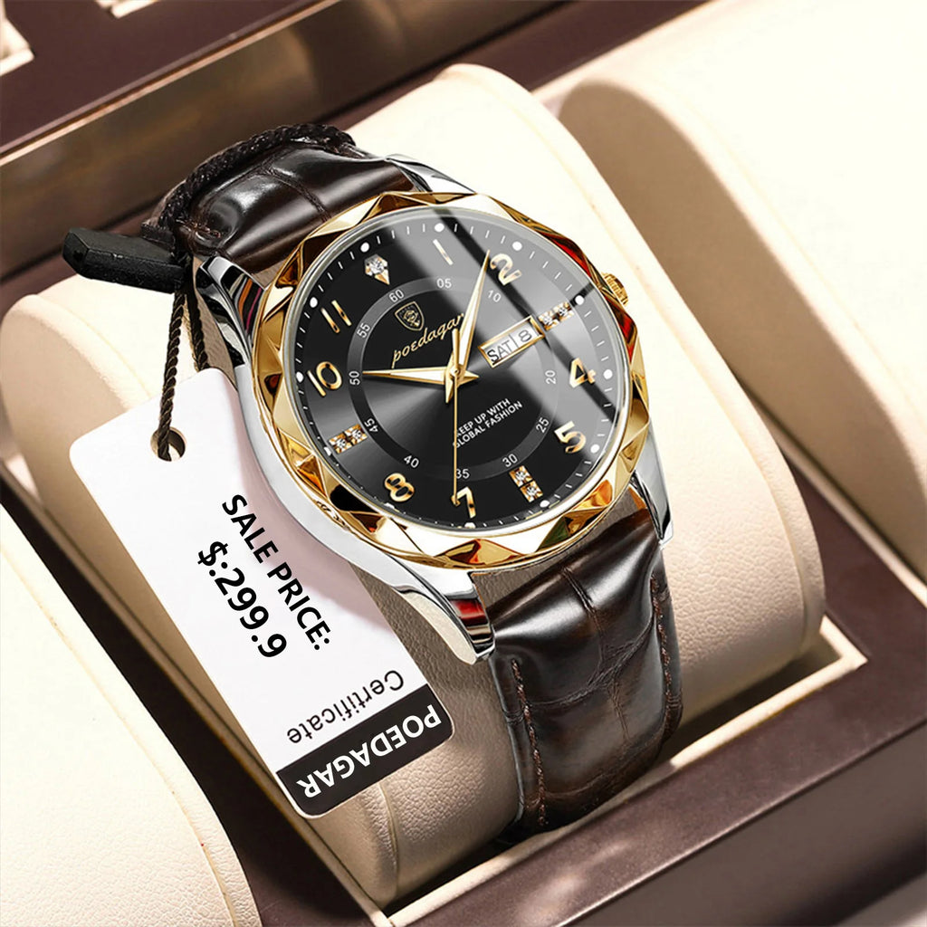 POEDAGAR Luxury High Quality Watches for Men