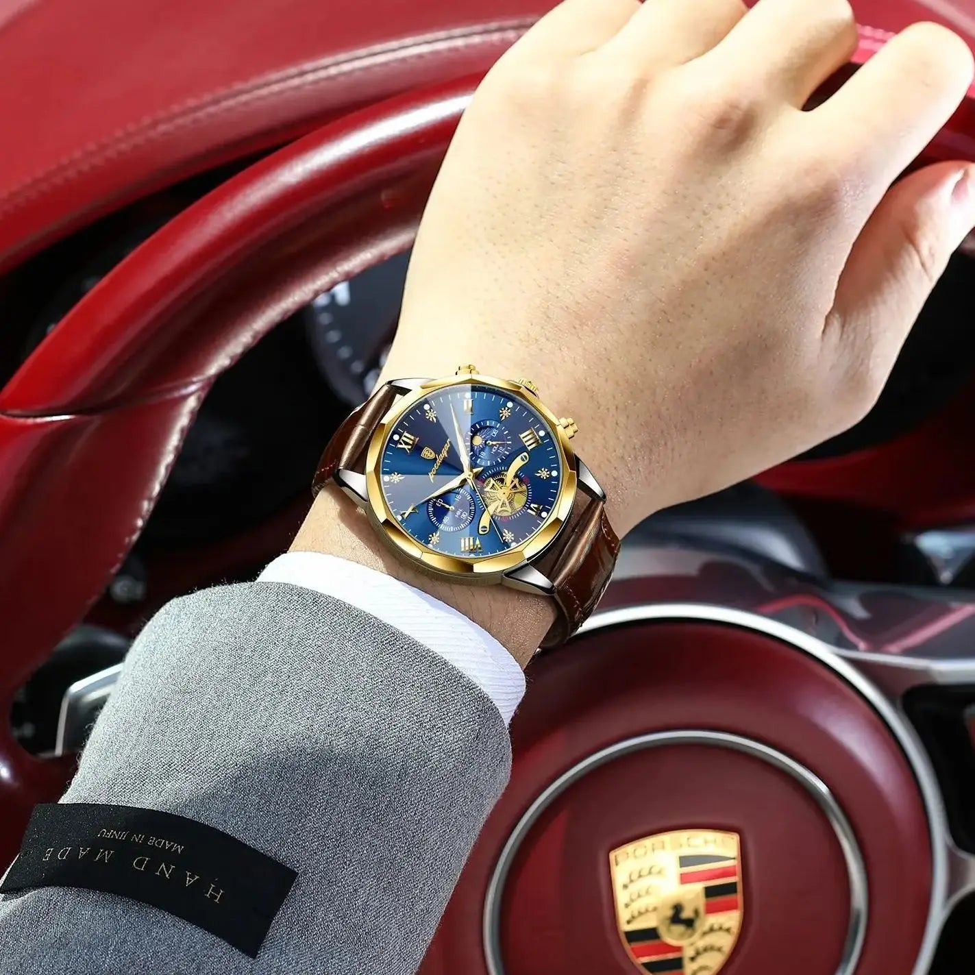 POEDAGAR Luxury Brand Men Watch