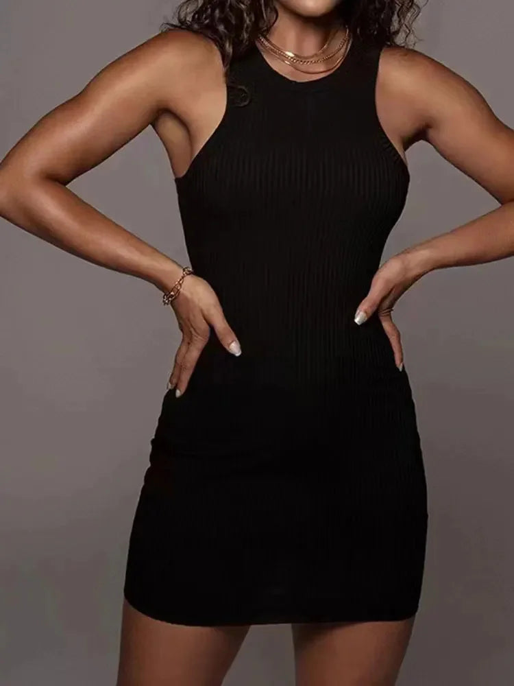 The Onyx Ribbed Bodycon