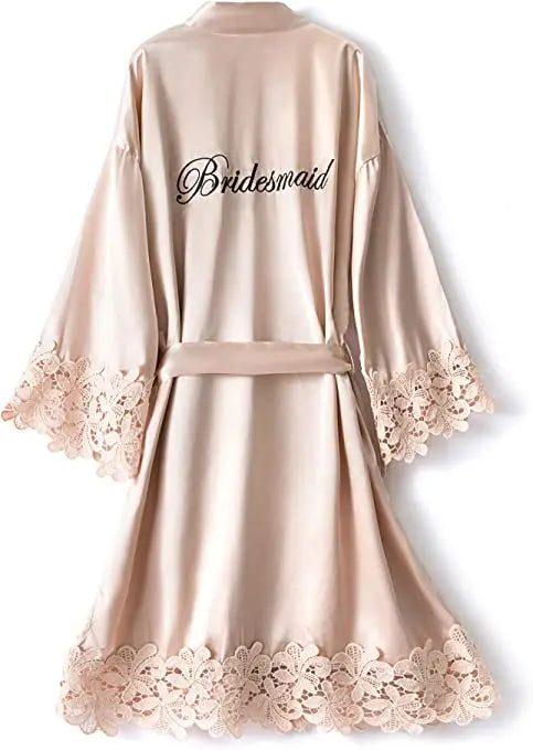 Bridesmaid Robes Rose Gold Bride Robe Wedding