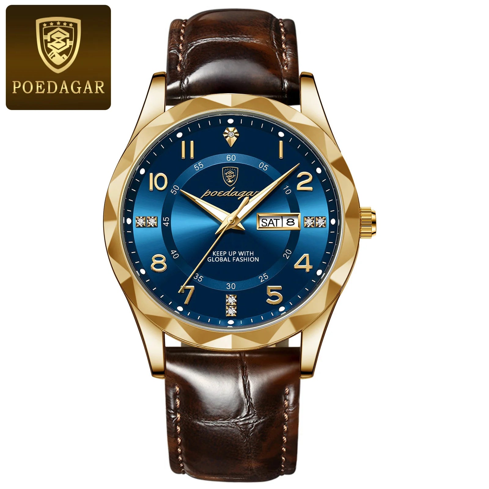 POEDAGAR Luxury High Quality Watches for Men