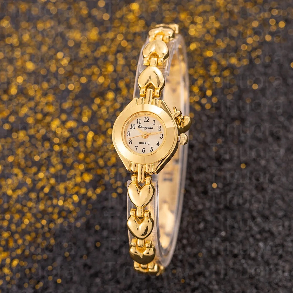 The Aurelia Gold Link Bracelet Watch\