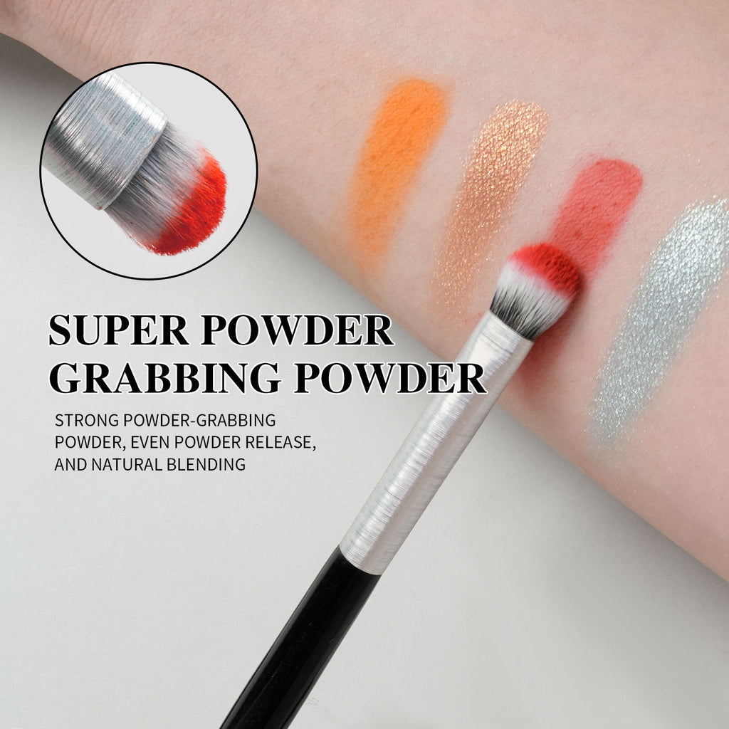 Beili Christmas Gift Makeup Brush Set Of 10, Kabuki Brushes With Synthetic Hair For Foundation, Concealer, And Eyeshadow.